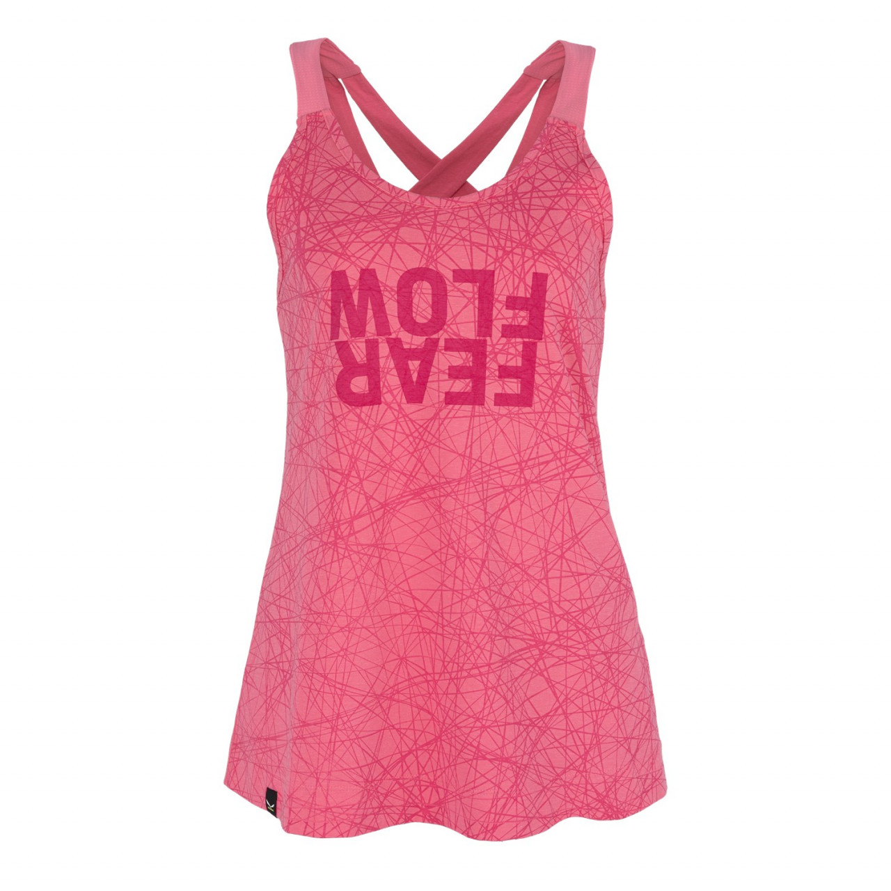 Camiseta De Tirantes Mujer Chile - Salewa Alpine Hemp Print - Moradas/Marrones Rosas - MOFH-54972